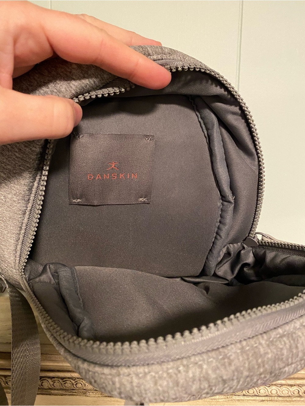 NWT Danskin Gray Mini Sling Backpack - Picture 5 of 5